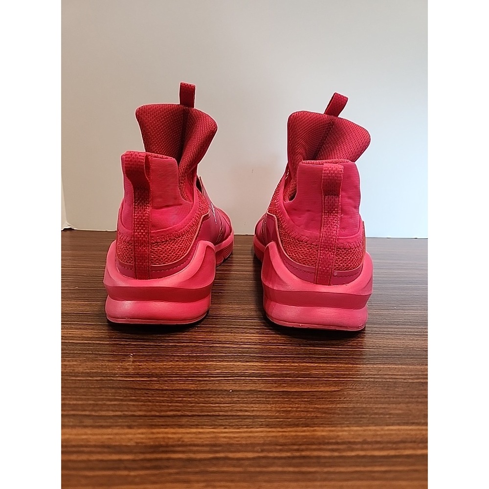 Womans Puma Fenty Running Fierce High Top Sneakers 9.5 Hot Pink Embossed - Picture 7 of 11